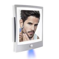 🪞 zadro products zwtar20s: the ultimate rechargeable led fogless shower shaving mirror in silver & white logo