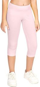 img 4 attached to CAOMP Leggings Organic Cotton Spandex Girls' Clothing in Leggings