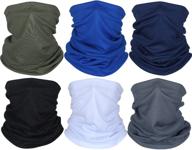 🌞 summer uv protection neck gaiter scarf: breathable bandana for sunscreen and comfort logo