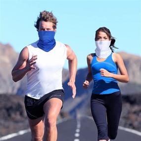 img 2 attached to 🌞 Summer UV Protection Neck Gaiter Scarf: Breathable Bandana for Sunscreen and Comfort