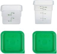 🍱 cambro containers: 2 quart and 4 quart food storage set with lids - 2 pack - efficient organization and freshness логотип