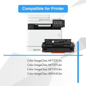 img 3 attached to 🖨️ Optimized Replacement Toner Cartridge for Canon 046 046H CRG-046H MF733Cdw Toner - Canon Color ImageClass MF733Cdw MF731Cdw MF735Cdw LBP654Cdw Printer Ink (Black, 1-Pack)