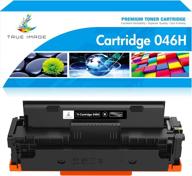 🖨️ optimized replacement toner cartridge for canon 046 046h crg-046h mf733cdw toner - canon color imageclass mf733cdw mf731cdw mf735cdw lbp654cdw printer ink (black, 1-pack) logo