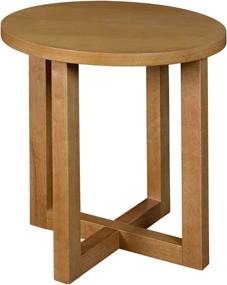 img 3 attached to 🌰 Medium Oak Regency Chloe Round End Table - 21-inch