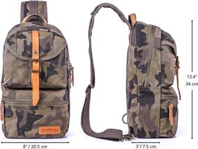 img 1 attached to Gootium Camo Sling Bag Crossbody: Streamlined Design for Tactical Style and Hands-Free Practicality