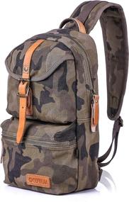 img 3 attached to Gootium Camo Sling Bag Crossbody: Streamlined Design for Tactical Style and Hands-Free Practicality