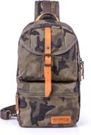 gootium camo sling bag crossbody: streamlined design for tactical style and hands-free practicality logo