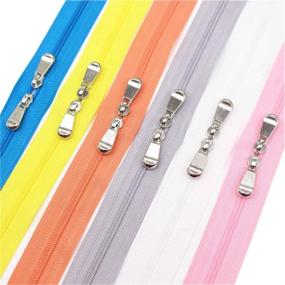 img 4 attached to 🔐 Top-Quality Meillia 40 Inch #3 Double Slider Zippers - 6PCS Bundle with 6 Vibrant Colors! Ideal for Sewing, Crafts, Bags, Pillowcases, and More!