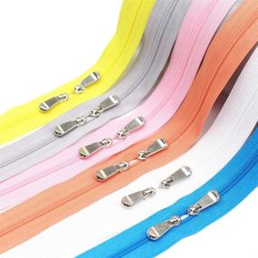 img 3 attached to 🔐 Top-Quality Meillia 40 Inch #3 Double Slider Zippers - 6PCS Bundle with 6 Vibrant Colors! Ideal for Sewing, Crafts, Bags, Pillowcases, and More!