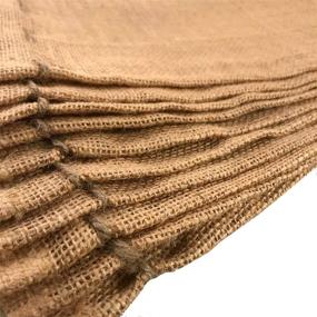 img 1 attached to Large 10x14 inch Natural Burlap Bags with Jute Drawstring (10 Pack) - Perfect Burlap Pouch Sack Favor Gift Bag for Showers, Weddings, Parties, and Receptions