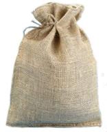large 10x14 inch natural burlap bags with jute drawstring (10 pack) - perfect burlap pouch sack favor gift bag for showers, weddings, parties, and receptions logo