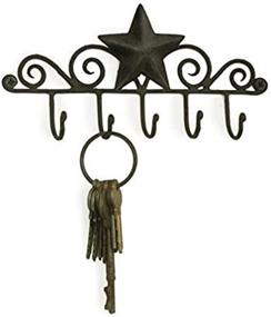 img 1 attached to 🌟 Black Star Key Rack Holder: Convenient and Stylish Storage Solution