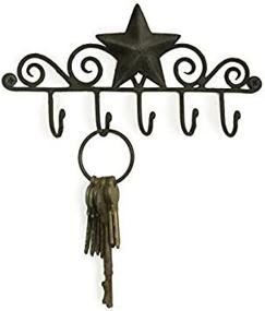 img 2 attached to 🌟 Black Star Key Rack Holder: Convenient and Stylish Storage Solution