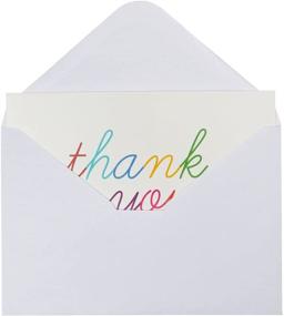 img 1 attached to 🌈 Vibrant Rainbow Thank You Cards: Bulk Boxed Set of 144 with Envelopes (4x6 In)