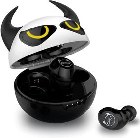 img 3 attached to Kids Wireless Earbuds XZC In-Ear Cool Bull Demon King Earphones For Kids Adult Gift 36H Playtime 3D Stereo Deep Bass Earbuds With Built-In Mic For Workout Sport (Bull Demon King)