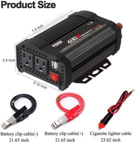 img 1 attached to Inverter Converter Charger Outlets Cigarette Tools & Equipment