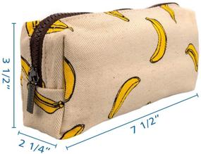 img 3 attached to 🍌 LParkin Banana Pencil Case Pouch - Cute Teacher Gift Gadget Bag, Makeup Cosmetic Bag, Stationery Kawaii Pencil Box