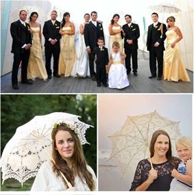 img 2 attached to Wedding Umbrella Parasol Fashion Decoration Umbrellas for Stick Umbrellas