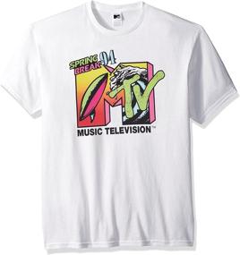 img 1 attached to 🌴 MTV Springbreak White Men's T-Shirt: The Ultimate Spring Vacation Wardrobe Essential!