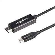 🔌 высококачественный адаптер кабеля usb-c к hdmi amazon basics thunderbolt 3-совместимый - 3 фута | поддерживает 4k@30hz логотип