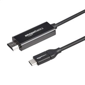 img 4 attached to 🔌 Высококачественный адаптер кабеля USB-C к HDMI Amazon Basics Thunderbolt 3-совместимый - 3 фута | Поддерживает 4K@30Hz