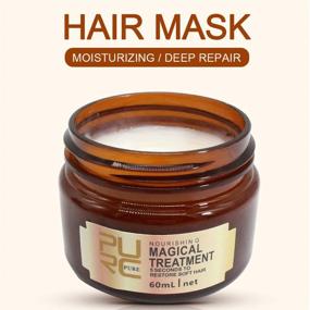 img 3 attached to 💆 Revitalize and Nourish Hair with 2 Pack Magical Hair Treatment Mask, Advanced Molecular Formula for Professional Hair Conditioning - 5 Second Soft Hair Restoration, Intense Repair for Dry and Rough Hair Ends - 60ml (2pcs)