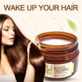 img 4 attached to 💆 Revitalize and Nourish Hair with 2 Pack Magical Hair Treatment Mask, Advanced Molecular Formula for Professional Hair Conditioning - 5 Second Soft Hair Restoration, Intense Repair for Dry and Rough Hair Ends - 60ml (2pcs)