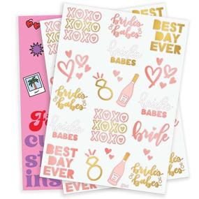 img 3 attached to 💍 Fetti Bride's Babe Tattoos - 34 Glitter Styles for Bachelorette Parties, Bridesmaid Favors, Bride-to-Be Gifts, and Bridal Shower Decor