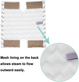 img 1 attached to 🧽 High-Quality 6 Pack Steam Mop Pads Replacement for Shark Lift-Away Pro & Genius Steam Pocket Mop System - Compatible with S3973, S5001, S6001 and More!