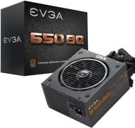 💡 evga 650 bq power supply: 650w, 80+ bronze, semi-modular | free power on self tester | 5-year warranty | 110-bq-0650-v1 logo