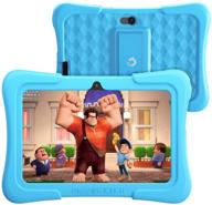 🧒 dragon touch kidzpad y88x kids tablet - 32gb rom, kidoz pre-installed with disney contents, 7" ips hd display, android 10.0, quad core processor, kid-proof case, wi-fi only (blue) логотип