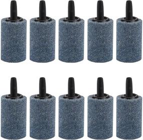 img 4 attached to 🐠 Pawfly 10 Pieces of 1.2 Inches Air Stone Cylinder Bubble Diffuser Airstones for Aquarium Fish Tank Pump