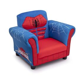 img 4 attached to 🕷️ Marvel Spider-Man Delta Children Figural Upholstered Chair