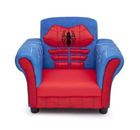 img 2 attached to 🕷️ Marvel Spider-Man Delta Children Figural Upholstered Chair