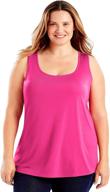 👚 cooldri performance scoopneck tank top for plus size women by just my size logo