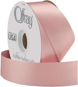 img 2 attached to 🎀 Berwick Offray 1.5-inch Wide Double Face Satin Ribbon, Blush Pink Color, 50 Yards