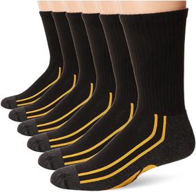 img 4 attached to Набор из 6 мягких носков Caterpillar Черный