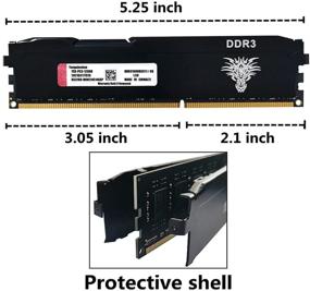 img 3 attached to Yongxinsheng DDR3 8GBx2 ( 16GB Kit ) 1600MHz Desktop Memory PC3-12800U CL11 240 Pins 1