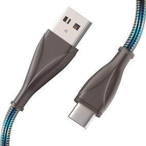 img 3 attached to 🔌 3-пакет CGCWW USB-кабелей типа C (3/6/6 футов) - USB A к USB C, металлический оплетенный кабель для передачи данных с многоразовой совместимостью зарядки - для большинства устройств с разъемом типа C