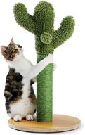 🐱 made4pets cat scratching post: vertical green cat tree with dangling balls and natural sisal rope for indoor cats and kittens logo