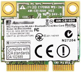 img 3 attached to 💨 Беспроводное обновление высокой скорости для macOS: карта WiFi BCM94360HMB AC - 1,3 Гбит/с 802.11ac, 1300 Мбит/с AW-CB160H Альтернатива с Bluetooth 4.0