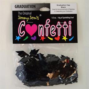 img 2 attached to 🎉 Radiant Celebration: Confetti Grad Cap Black - Retail Pack #8400 QS0