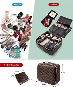 img 1 attached to Ultimate Travel Makeup Bag & Storage Case: WDLHQC Upgraded Cosmetic Organizers - Convenient, Portable & Stylish - Perfect Gift for Her, Women, Girl