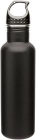 img 1 attached to 🍶 24oz Matte Black Stainless Steel Water Bottle Canteen by Simply Green Solutions