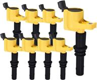 🚗 ena set of 8 heavy duty ignition coil packs for ford mercury lincoln duty expedition explorer f-150 f-250 f-350 mountaineer navigator v8 v10 4.6l 5.4l 6.8l - replaces dg511 c1541 fd508 logo