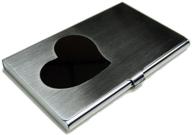 business name card holder stainless steel case - heart logo logo