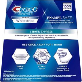 img 1 attached to 💎 Crest 3D 1 Hour Express White Strips Dental Teeth Whitening Kit - Lasting 9 Months & Beyond!