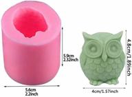 2 pcs mose cafolo 3d silicone owl soap molds 🦉 with tube for diy handmade soap, cake, chocolate, and ornament making logo