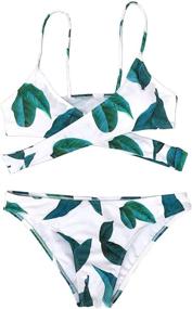 img 3 attached to CUPSHE Womens Leaves Printing Padding Women's Clothing for Swimsuits & Cover Ups