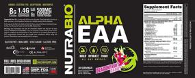 img 3 attached to 🍉 NutraBio Alpha EAA: Повышение восстановления, энергии, фокуса и гидрации с помощью полного спектра матрицы EAA BCAA, электролитов, ноотропиков и кокосовой воды - со вкусом плода дракона - 30 порций.